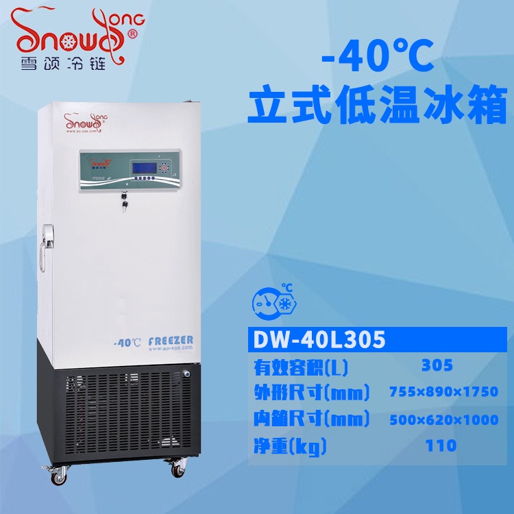 -40℃立式低温冰箱 305L